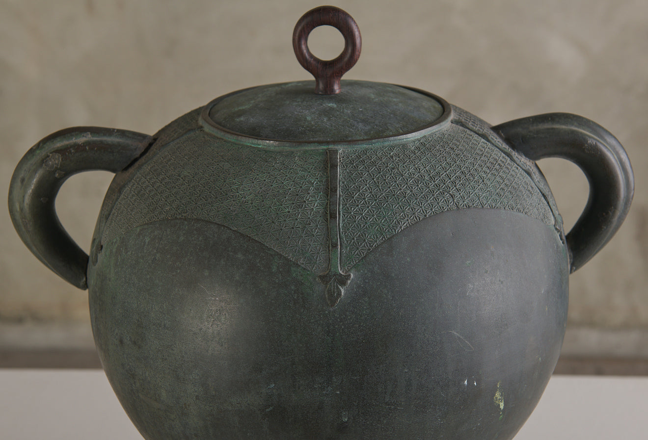 JAPANESE CEREMONIAL SAMOVAR WITH CONTEMPORARY LID